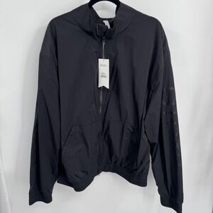 Stori‎ Jacket Mens 2XL Black Onyx Amp Track Zip Windbreaker Lightweight Nylon